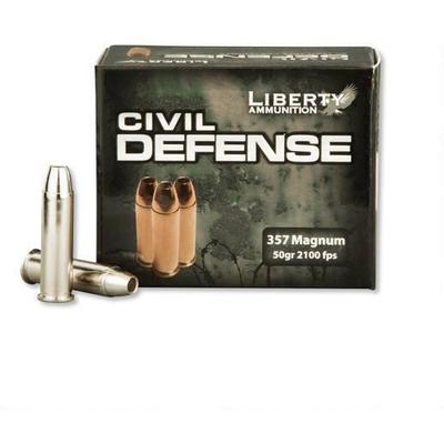 Liberty Ammo Civil Defense 357 Magnum 50 Grain LF