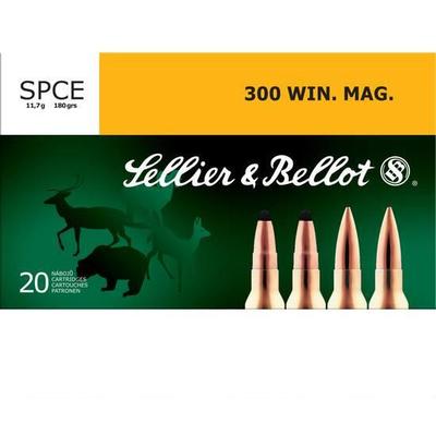 Sellier & Bellot Ammo 300 Win Mag 180 Grain SP