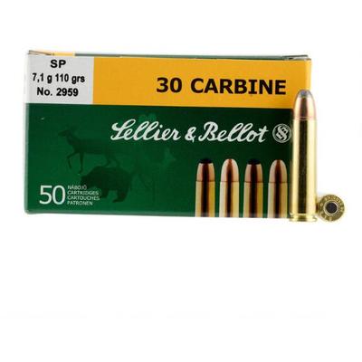 Sellier & Bellot Ammo 30 Carbine SP 110 Grain