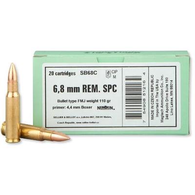 Sellier & Bellot Ammo FMJ 6.8mm Remington SPC Sellier & Bellot Ammo FMJ 6.8mm Remington SPC