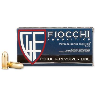 Fiocchi Ammo Shooting Dynamics 45 ACP 230 Grain FM