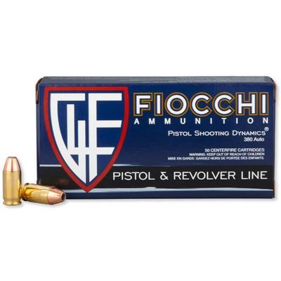 Fiocchi Ammo Shooting Dynamics 380 ACP 90 Grain JH