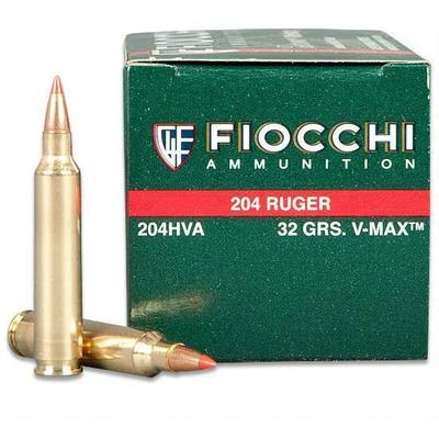 Fiocchi Ammo Extrema 204 Ruger V-Max Holow Point 3 Fiocchi Ammo Extrema 204 Ruger V-Max Holow Point 3