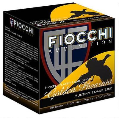 Fiocchi Shotshells Golden Pheasant 20 Gauge 2.75in