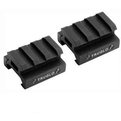 Truglo Riser Mount 2-Piece Picatinny Rail .5in Alu Truglo Riser Mount 2-Piece Picatinny Rail .5in Alu