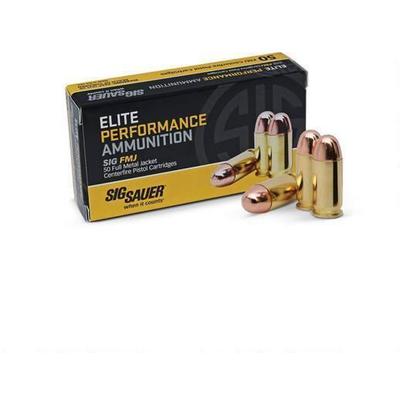 Sig Sauer Ammo FMJ 9mm 115 Grain FMJ 50 Rounds [E9