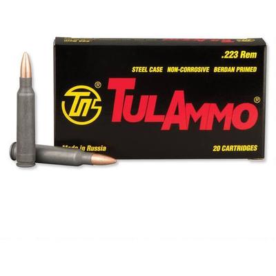 Tula Ammo 223 Remington HP 75 Grain Steel Case 20