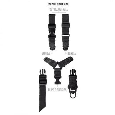 Aim Sports Collapsible Tactical Bungee Sling Black