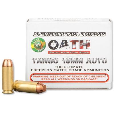 Oath Ammo Tango 10mm 125 Grain Copper 20 Rounds [T