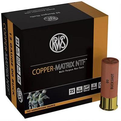 Ruag Shotshells Copper Matrix NTF 00 Buck 12 Gauge