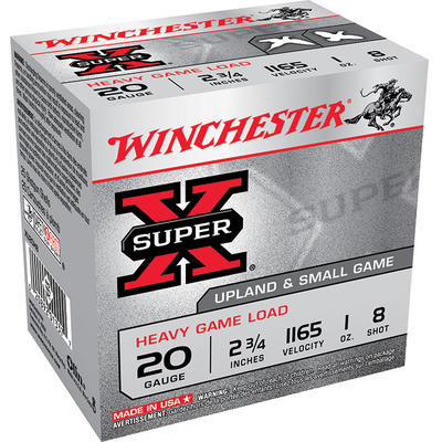 Winchester Shotshells Super-X Heavy Game 20 Gauge Winchester Shotshells Super-X Heavy Game 20 Gauge