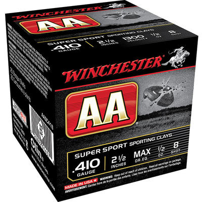Winchester Shotshells AA Sport Clay .410 Gauge 2.5 Winchester Shotshells AA Sport Clay .410 Gauge 2.5