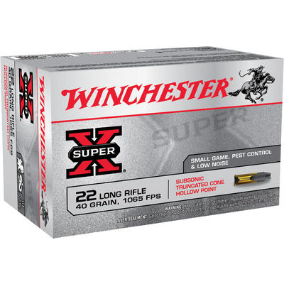 Winchester Rimfire Ammo Super-X Subsonic .22 Long