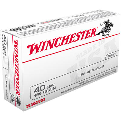 Winchester Ammo Best Value 40 S&W 165 Grain FM