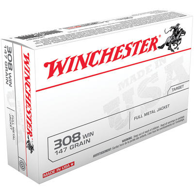 Winchester Ammo Best Value USA 308 Winchester FMJB