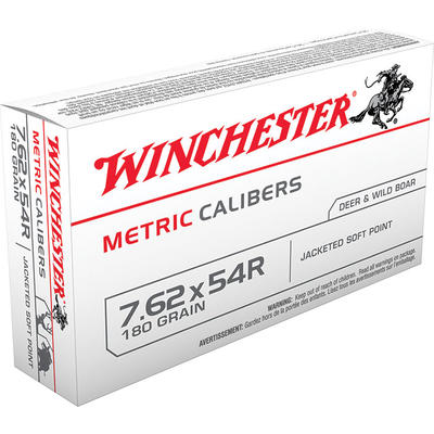 Winchester Ammo Metric 7.62x54mm Russian 180 Grain