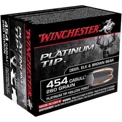 Winchester Ammo Supreme 454 Casull 260 Grain Plati