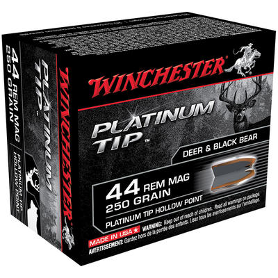 Winchester Ammo Supreme 44 Magnum 250 Grain Platin