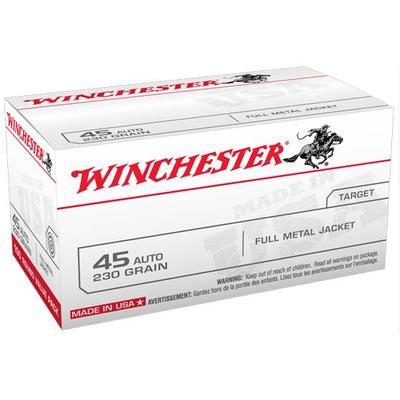 Winchester Ammo Best Value 45 ACP 230 Grain FMJ 10