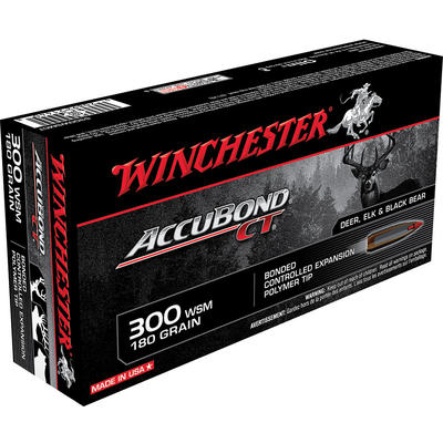 Winchester Ammo Supreme 300 WSM 180 Grain AccuBond
