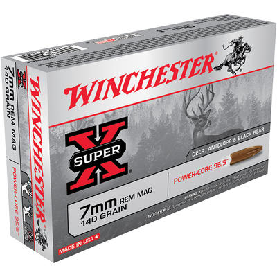 Winchester Ammo Super-X 7mm Magnum 140 Grain Power