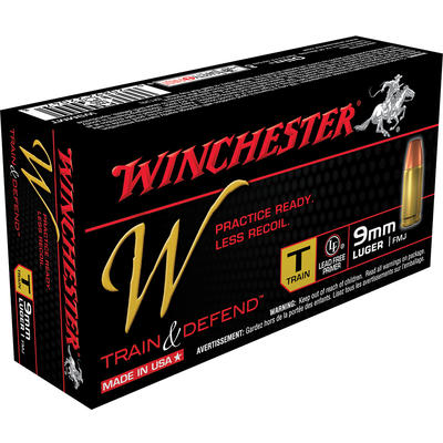 Winchester Ammo Train 9mm FMJ 147 Grain 50 Rounds Winchester Ammo Train 9mm FMJ 147 Grain 50 Rounds