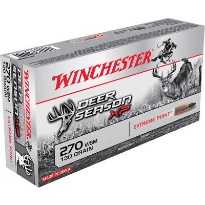 Winchester Ammo XP 270 WSM 130 Grain Extreme Point Winchester Ammo XP 270 WSM 130 Grain Extreme Point