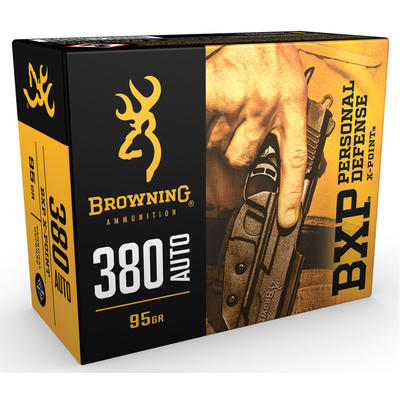 Browning Ammo BXP X-Point 380 ACP 95 Grain HP 20 R