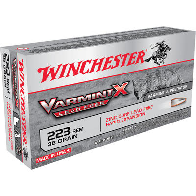 Winchester Ammo Varmint-X 223 Remington 38 Grain L