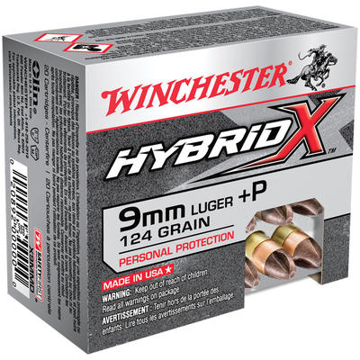 Winchester Ammo Hybrid-X 9mm 124 Grain Hybrid-X 20