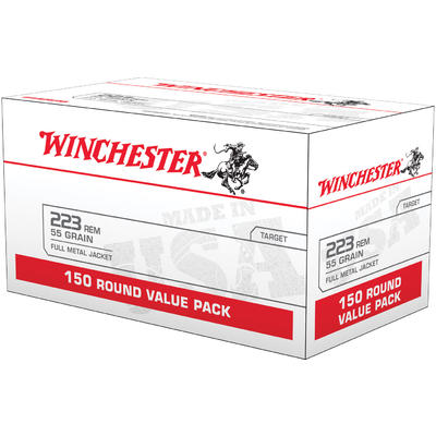 Winchester Ammo USA 223 Remington 55 Grain FMJ 150