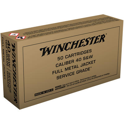 Winchester Ammo Service Grade 40 S&W 165 Grain
