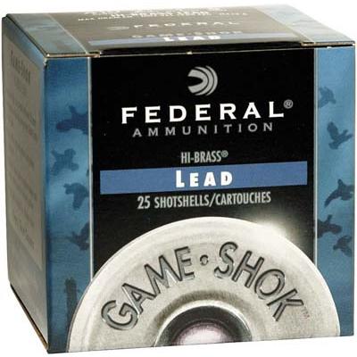 Federal Shotshells Game-Shok High Brass Lead 12 Ga