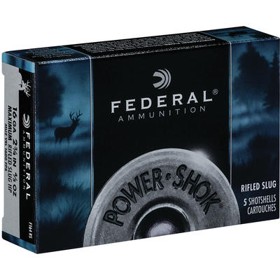 Federal Shotshells Power-Shok Rifled Slug 16 Gauge