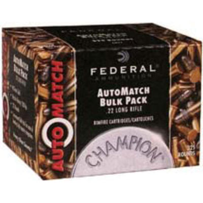 Federal Rimfire Ammo AutoMatch .22 Long Rifle (LR) Federal Rimfire Ammo AutoMatch .22 Long Rifle (LR)