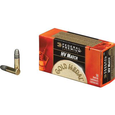 Federal Rimfire Ammo Gold Medal HV Match .22 Long