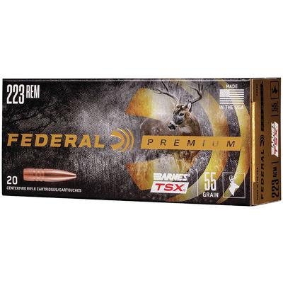 Federal Ammo 223 Remington 55 Grain Barnes Triple-