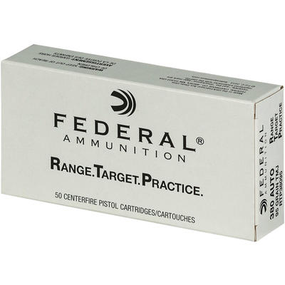 Federal Ammo Range and Target 380 ACP 95 Grain FMJ
