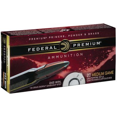 Federal Ammo Vital-Shok 243 Winchester Sierra Game Federal Ammo Vital-Shok 243 Winchester Sierra Game