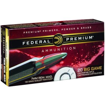 Federal Ammo Vital-Shok 7mm Magnum Nosler Partitio