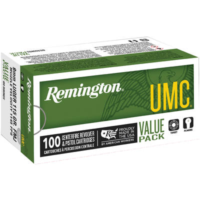 Remington Ammo UMC 357 Magnum JHP 125 Grain 100 Ro