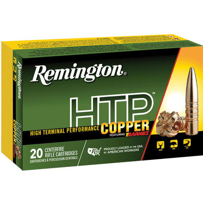Remington Ammo HTP Copper 6.5 Creedmoor 120 Grain