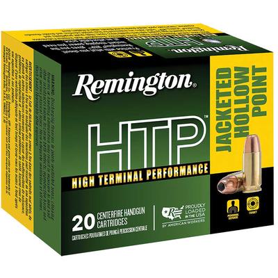 Remington Ammo HTP 380 ACP 88 Grain JHP 20 Rounds