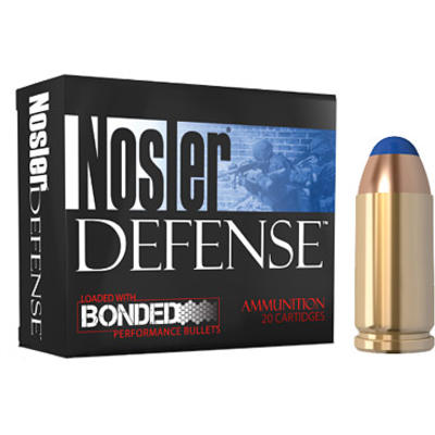 Nosler Ammo Bonded 40 S&W HP 200 Grain 20 Roun