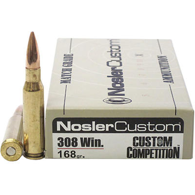 Nosler Ammo 308 Winchester 165 Grain Custom 20 Rou Nosler Ammo 308 Winchester 165 Grain Custom 20 Rou