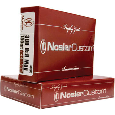 Nosler Ammo Trophy 300 H&H Magnum 180 Grain Ac