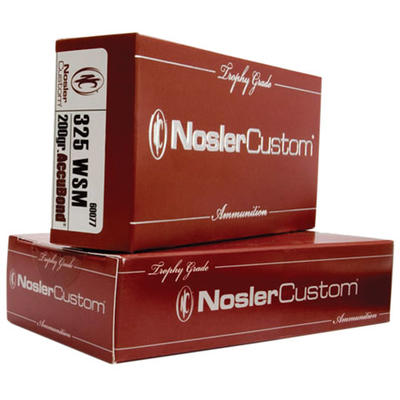 Nosler Ammo Custom 325 WSM 200 Grain AccuBond 20 R