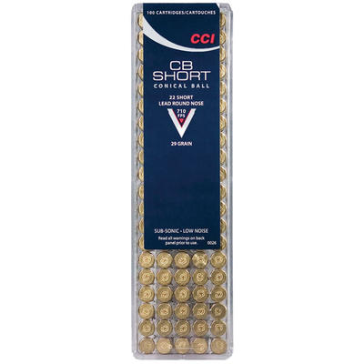 CCI Rimfire Ammo Low Noise .22 CB Short LRN 29 Gra