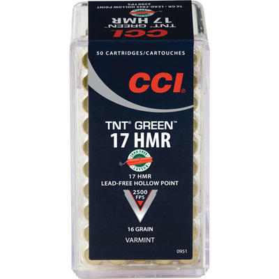 CCI Rimfire Ammo .17 HMR Lead-Free HP 16 Grain 50