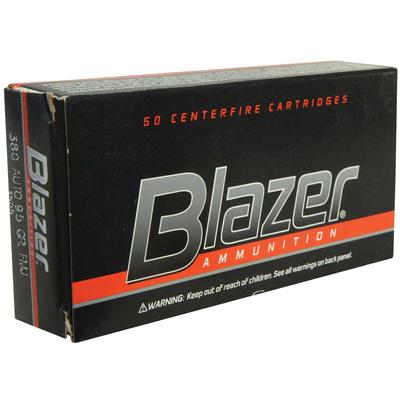 CCI Ammo Blazer 380 ACP TMJ 95 Grain 50 Rounds [35